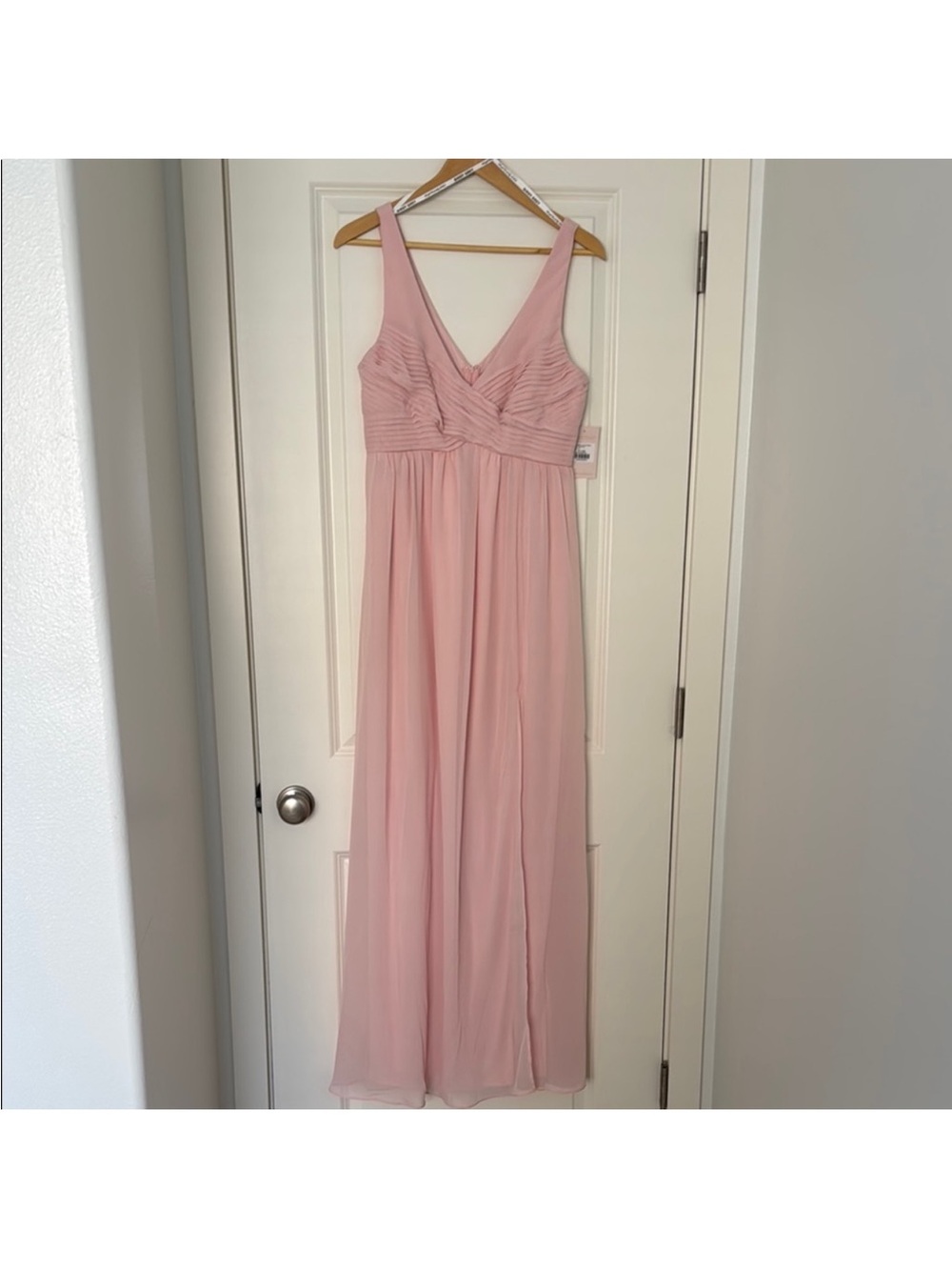Birdy Grey Blush Pink Maxi Dress with V-Neck
